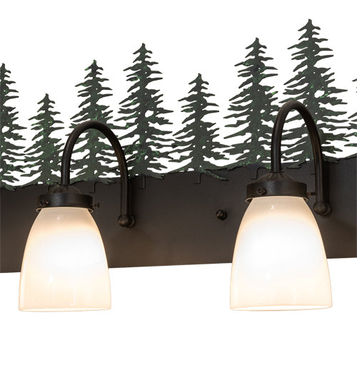 96" Wide Tall Pines 10 Light Vanity Light