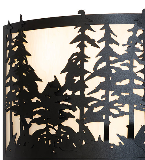 20" Wide Tall Pines Wall Sconce