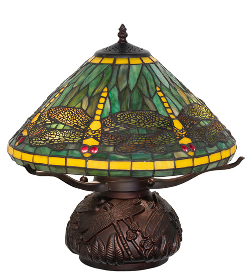 17" High Tiffany Dragonfly Table Lamp