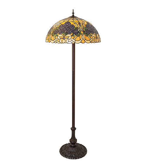 62" High Rose Bouquet Floor Lamp