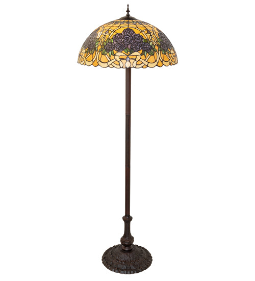 62" High Rose Bouquet Floor Lamp