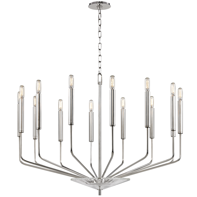 Gideon Chandelier 33" - Polished Nickel