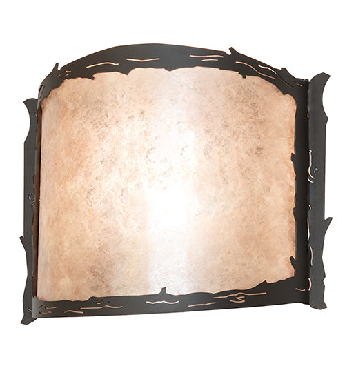 12" Wide Leaf Edge Wall Sconce