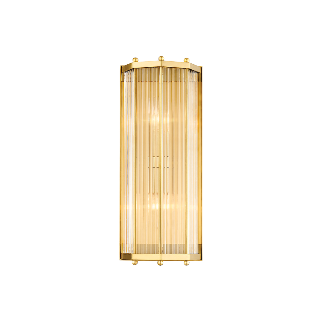 Wembley Wall Sconce 15" - Aged Brass