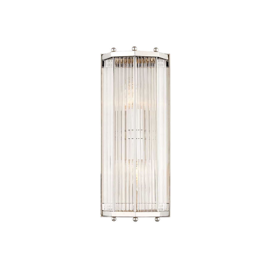 Wembley Wall Sconce 15" - Polished Nickel