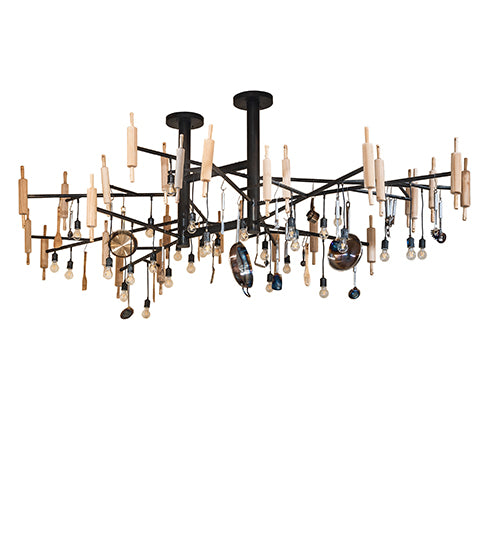 144" Long Alva Kavel 30 Light Oblong Chandelier