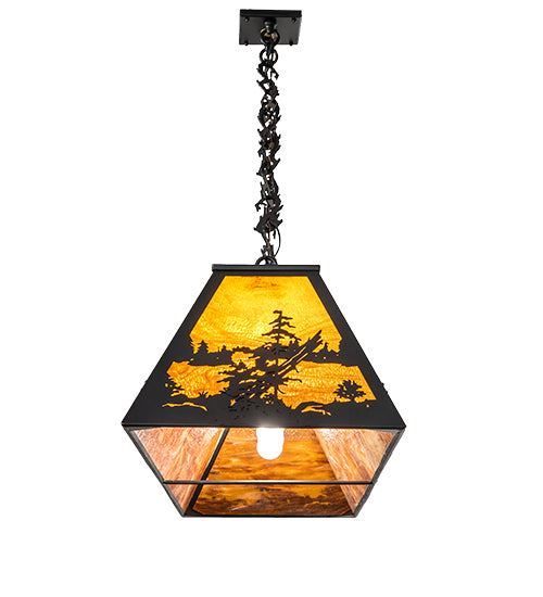 72" Long Tall Pines Oblong Pendant