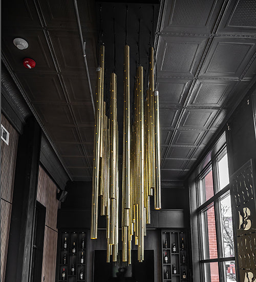 144" Long Emmentaler 63 Light Cascading Pendant