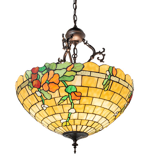 20" Wide Duffner & Kimberly Hollyhock Inverted Pendant