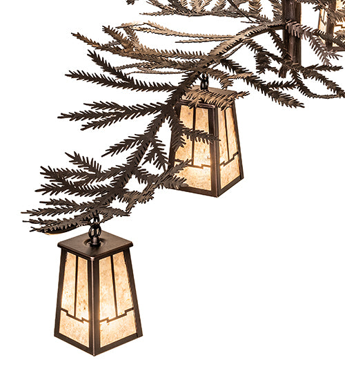 52" Wide Pine Branch Valley View 12 Light Chandelier