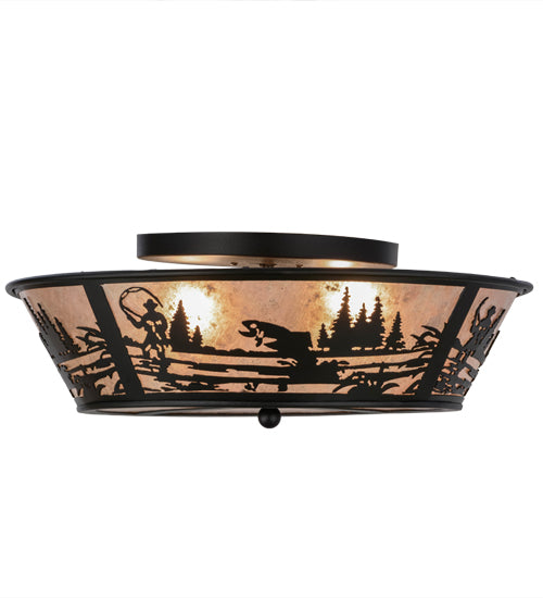 22"W Fly Fishing Creek Flushmount