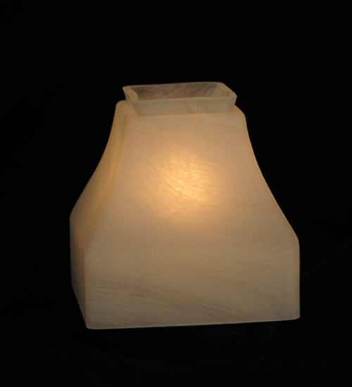 5"Sq Bungalow Alabaster Shade