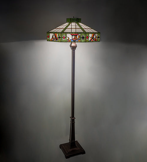 65" High Poker Face Floor Lamp