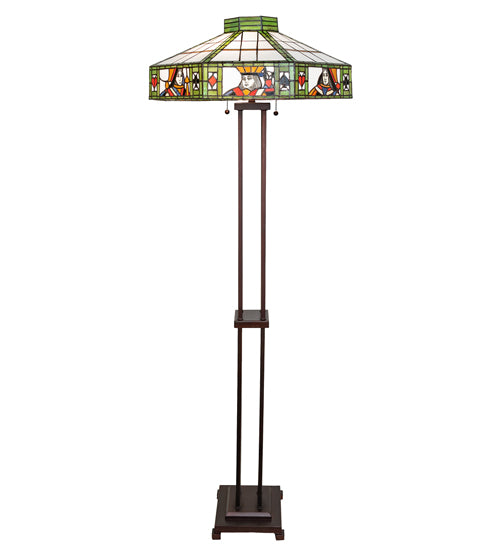 61" High Poker Face Floor Lamp