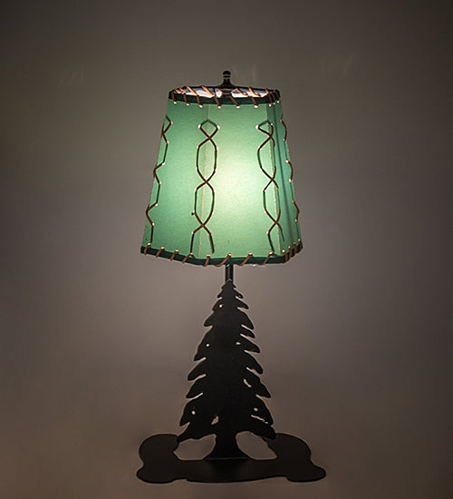 17" High Greenwood Tall Pines Mini Lamp