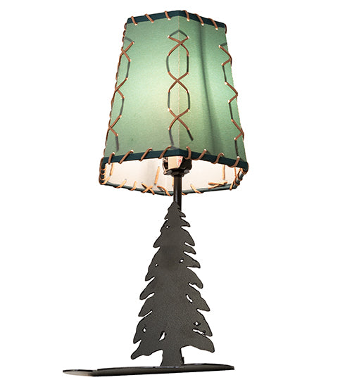 17" High Greenwood Tall Pines Mini Lamp