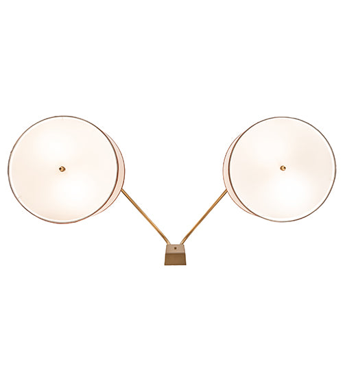 48" Wide Cilindro Duet 2 Light Wall Sconce