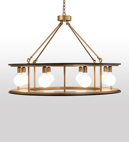 48" Wide Reginald 8 Light Pendant