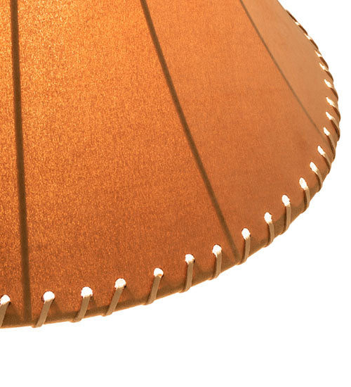 20" Wide X 13" High Faux Leather Tan Hexagon Shade