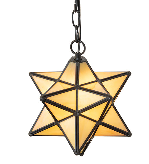 9" Wide Moravian Star Mini Pendant