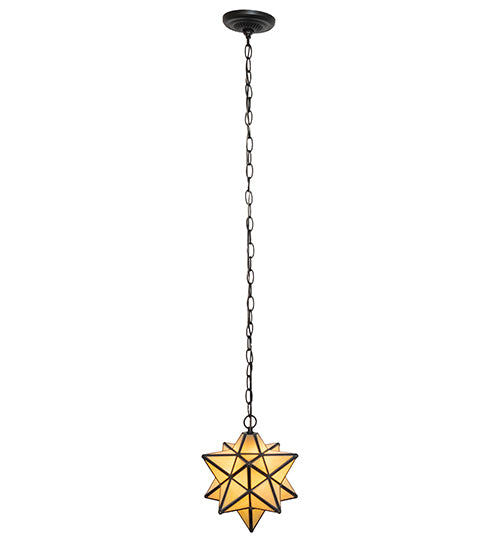 9" Wide Moravian Star Mini Pendant