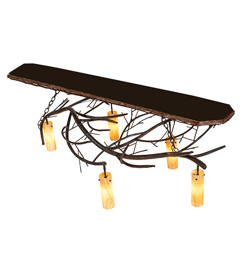 71" Long Winter Solstice Cilindro 5 Light Oblong Chandelier