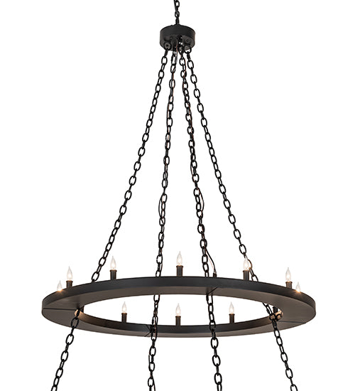 72" Wide Loxley 36 Light Two Tier Chandelier