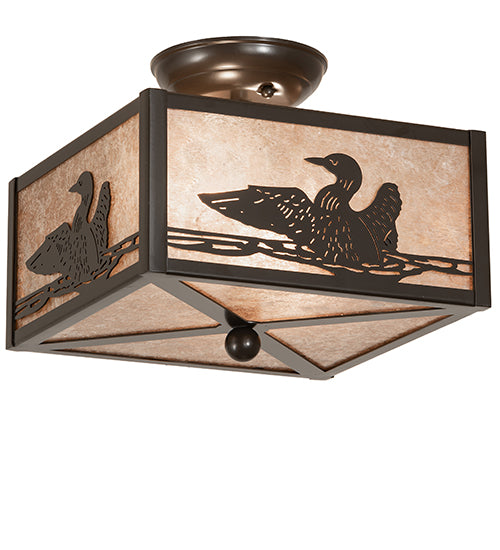 10" Square Loon Flushmount