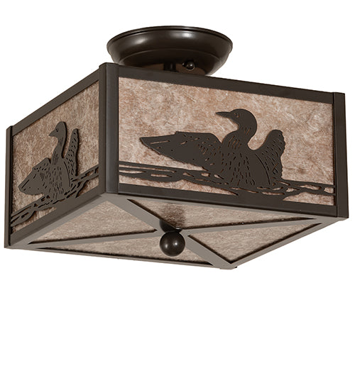 10" Square Loon Flushmount