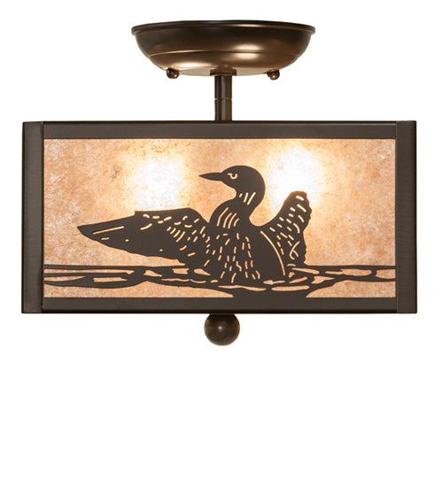 10" Square Loon Flushmount