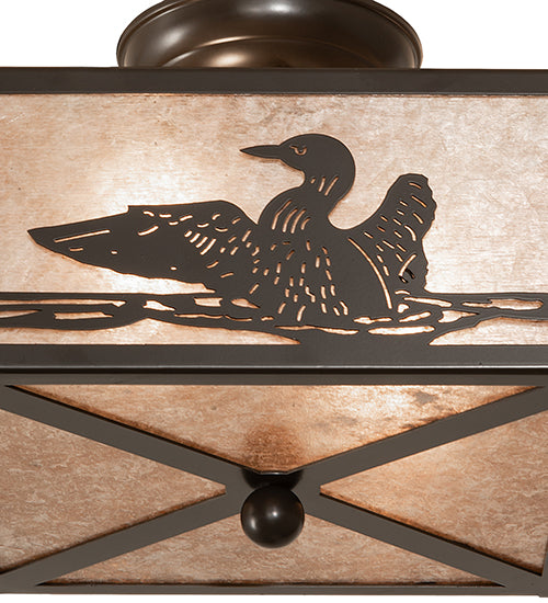 10" Square Loon Flushmount