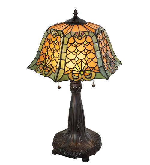 26" High Duffner & Kimberly Shell & Diamond Table Lamp