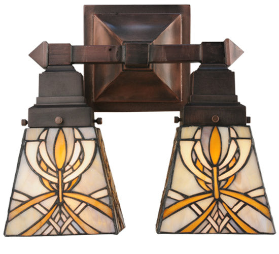 12"W Glasgow Bungalow 2 Lt Wall Sconce