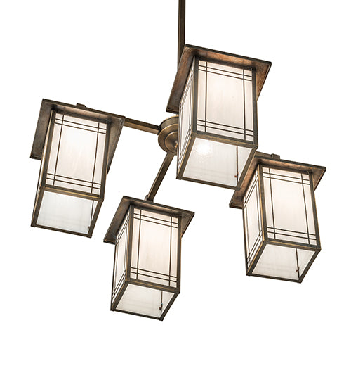 33" Wide Hyde Park Wright 4 Light Chandelier