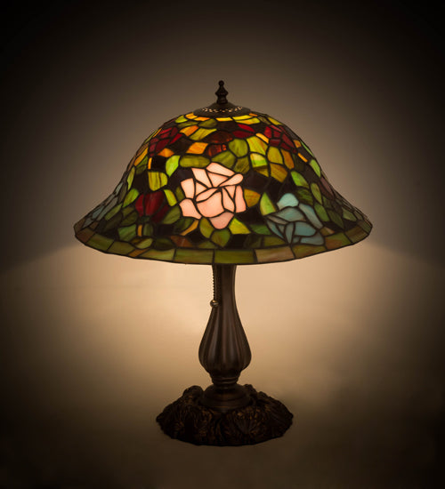 18.5"H Tiffany Rosebush Table Lamp