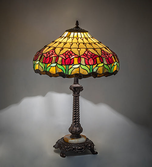 28" High Colonial Tulip Table Lamp