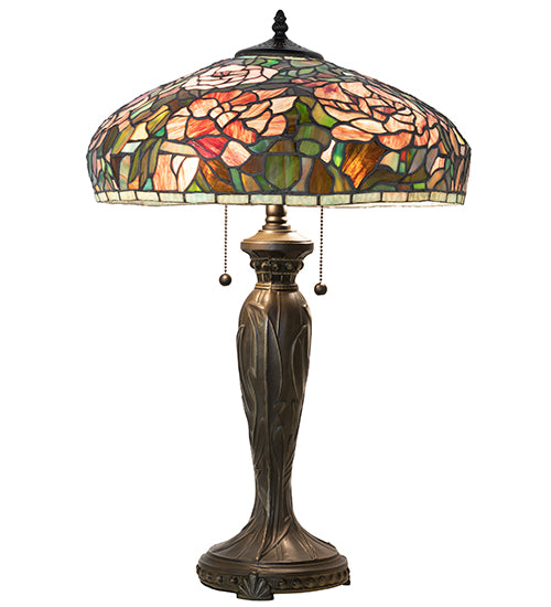 26" High Tiffany Peony Table Lamp