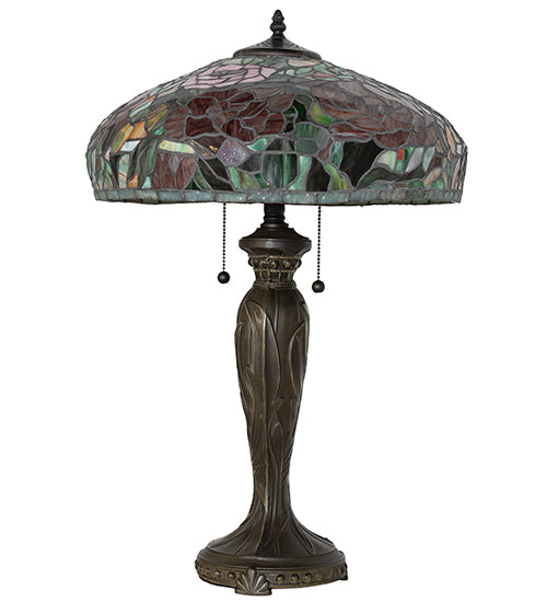 26" High Tiffany Peony Table Lamp