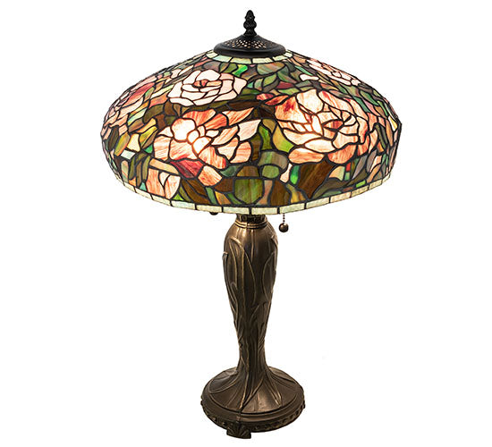 26" High Tiffany Peony Table Lamp