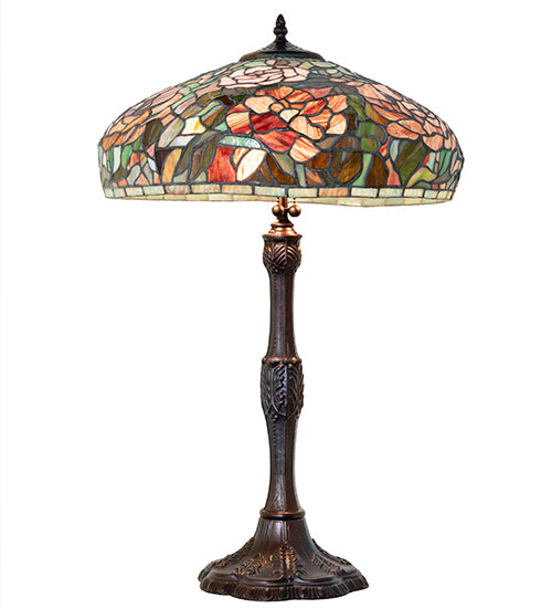 26" High Tiffany Peony Table Lamp