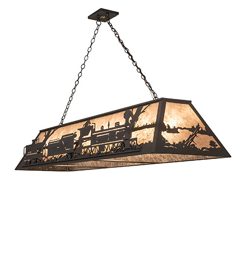 72" Long Train Oblong Pendant