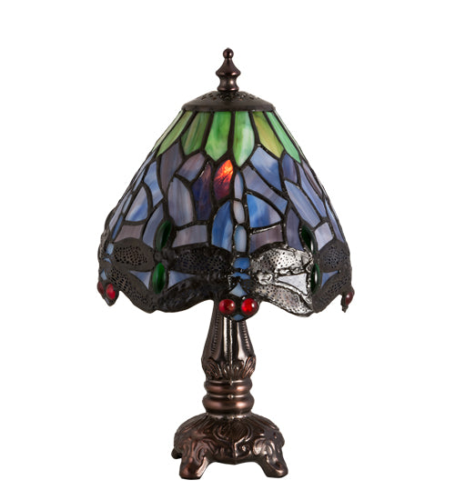 11.5"H Tiffany Hanginghead Dragonfly Mini Lamp