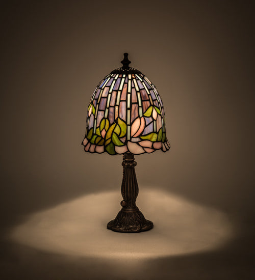 15" High Flowering Lotus Mini Lamp