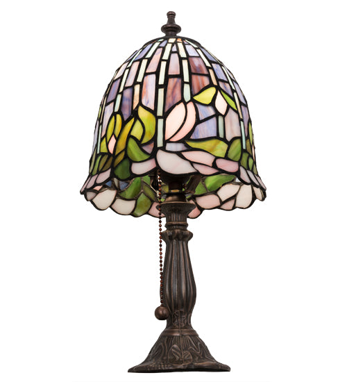 15" High Flowering Lotus Mini Lamp