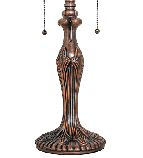 23" High Diamond & Jewel Recurve Table Lamp