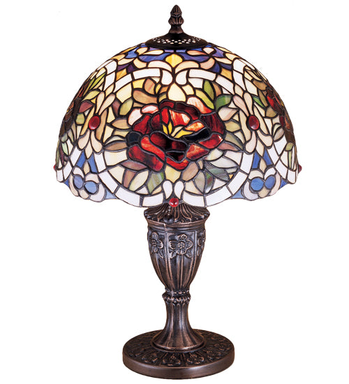 18" High Renaissance Rose Accent Lamp