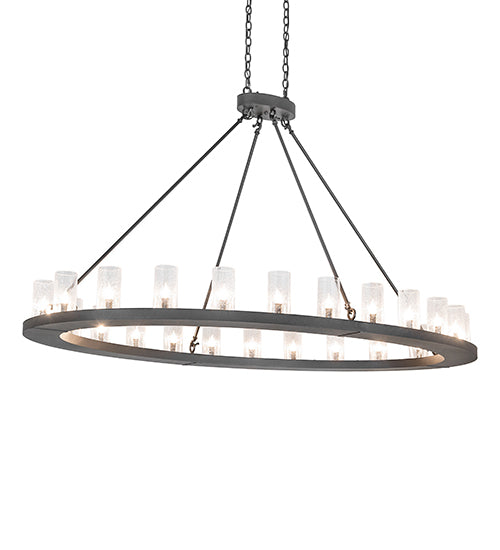 72" Long Loxley 24 Light Oblong Chandelier