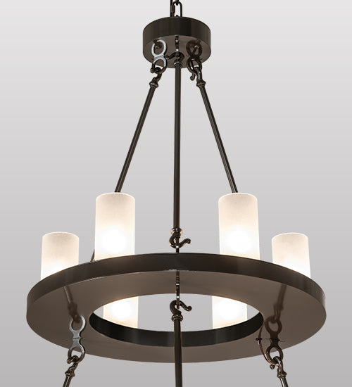 36" Wide Loxley 18 Light Two Tier Chandelier