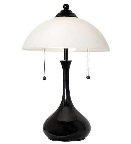 21" High Metro Frosty Glass Table Lamp