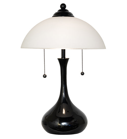 21" High Metro Frosty Glass Table Lamp